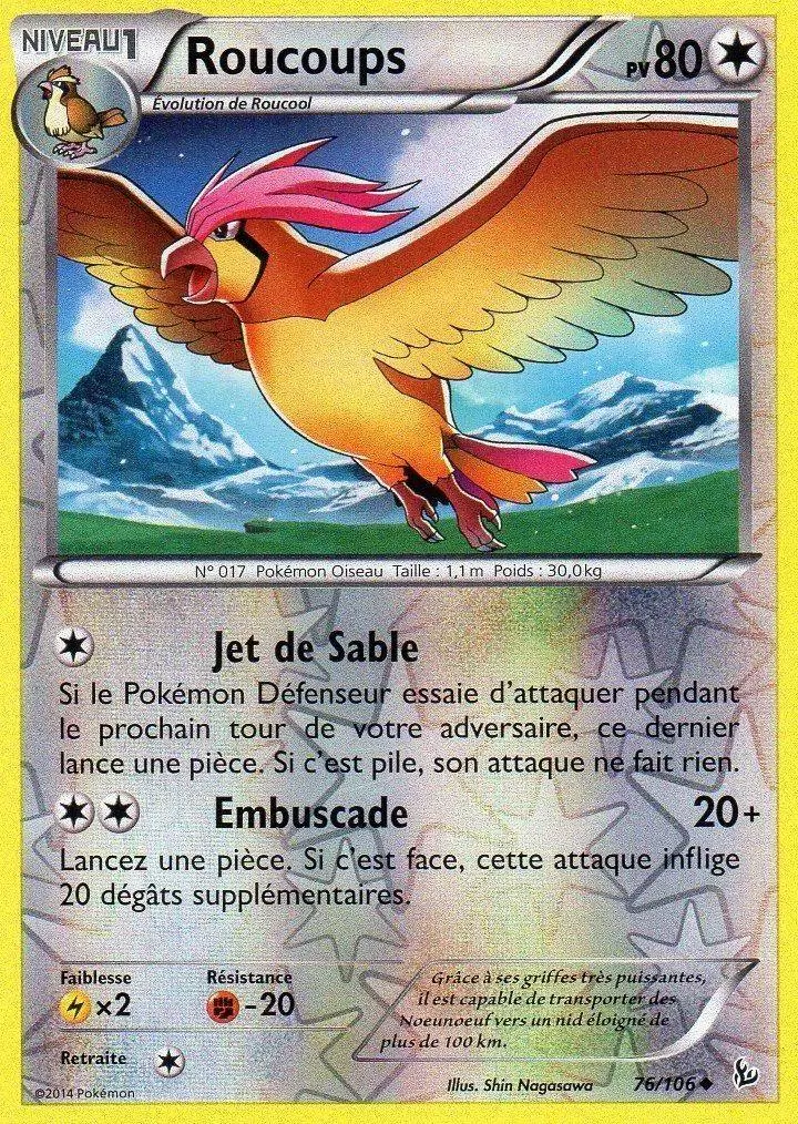 Pokémon XY Etincelles - Roucoups Reverse