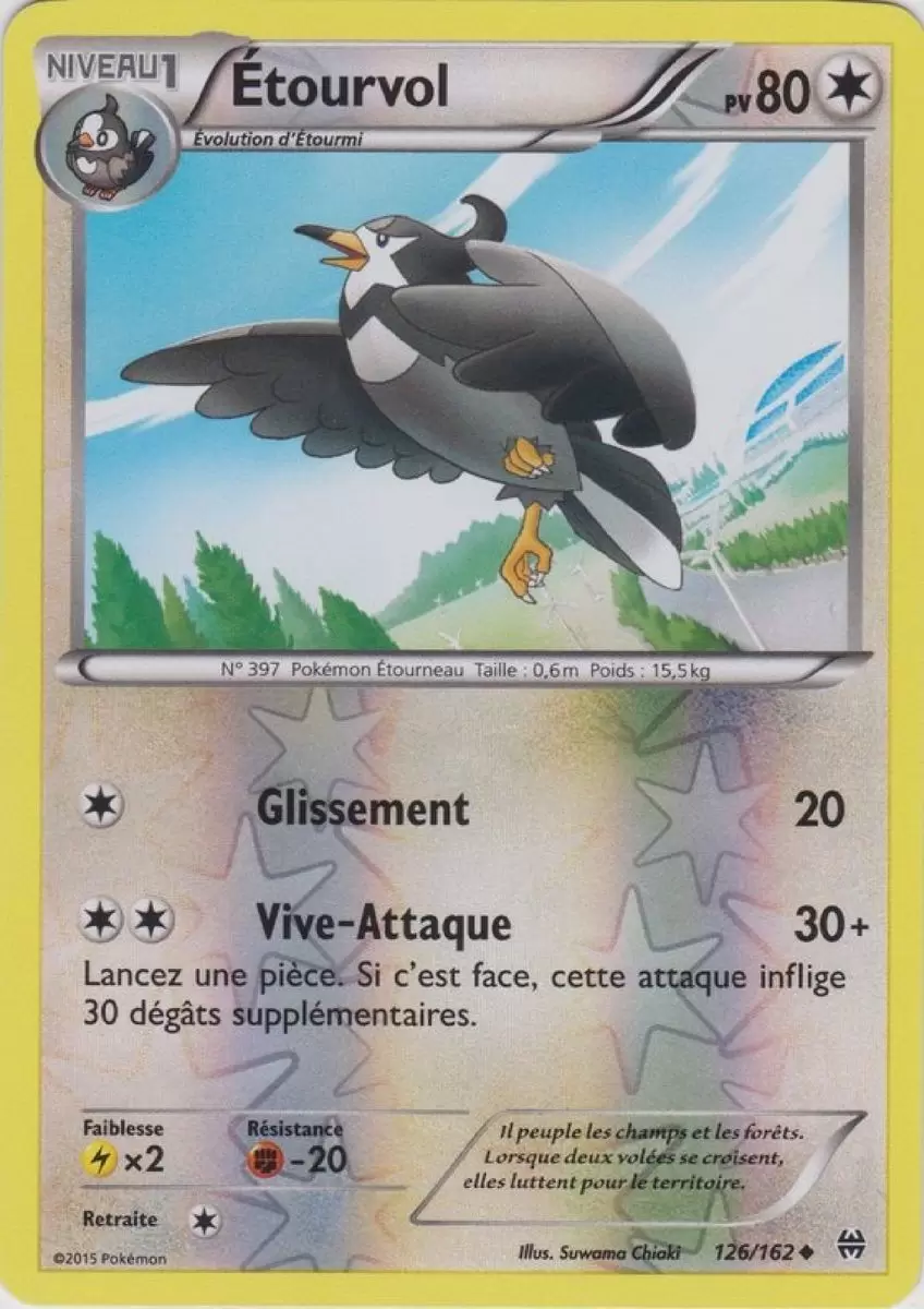 Pokémon XY Impulsion Turbo - Étourvol Reverse