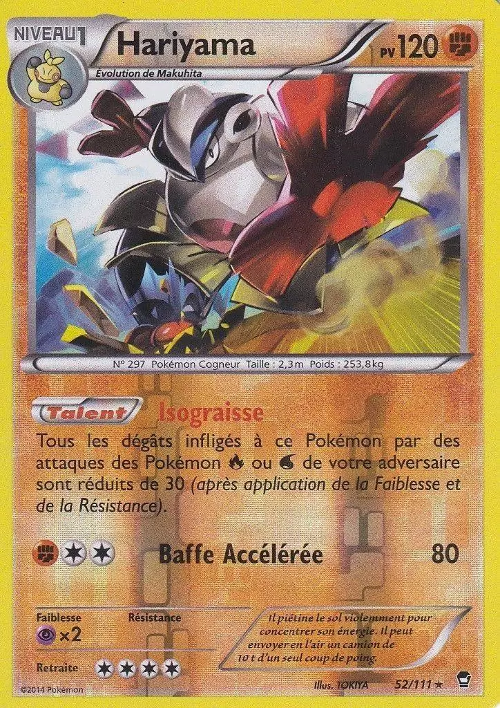 Pokémon XY Poings furieux - Hariyama Reverse