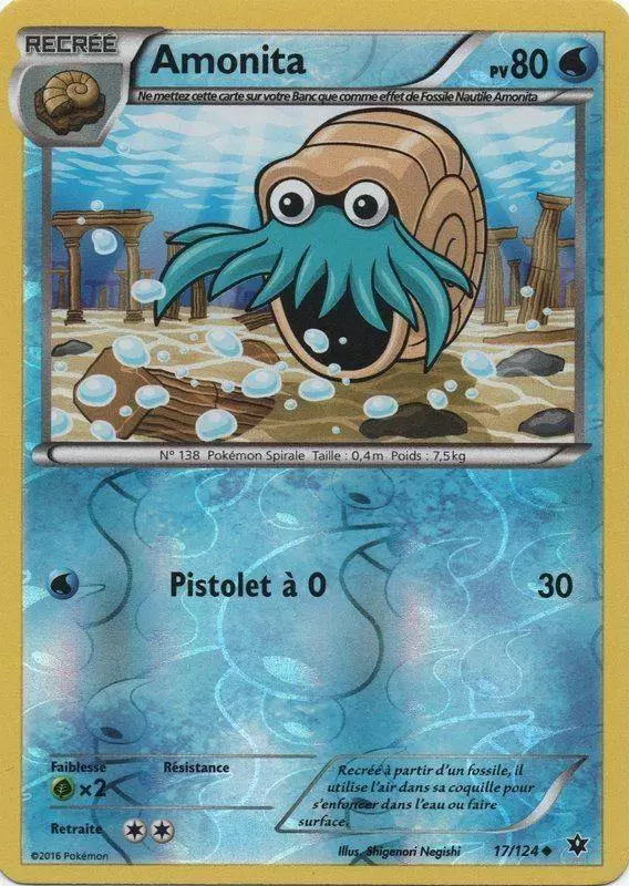 Pokémon XY Impact des destins - Amonita Reverse