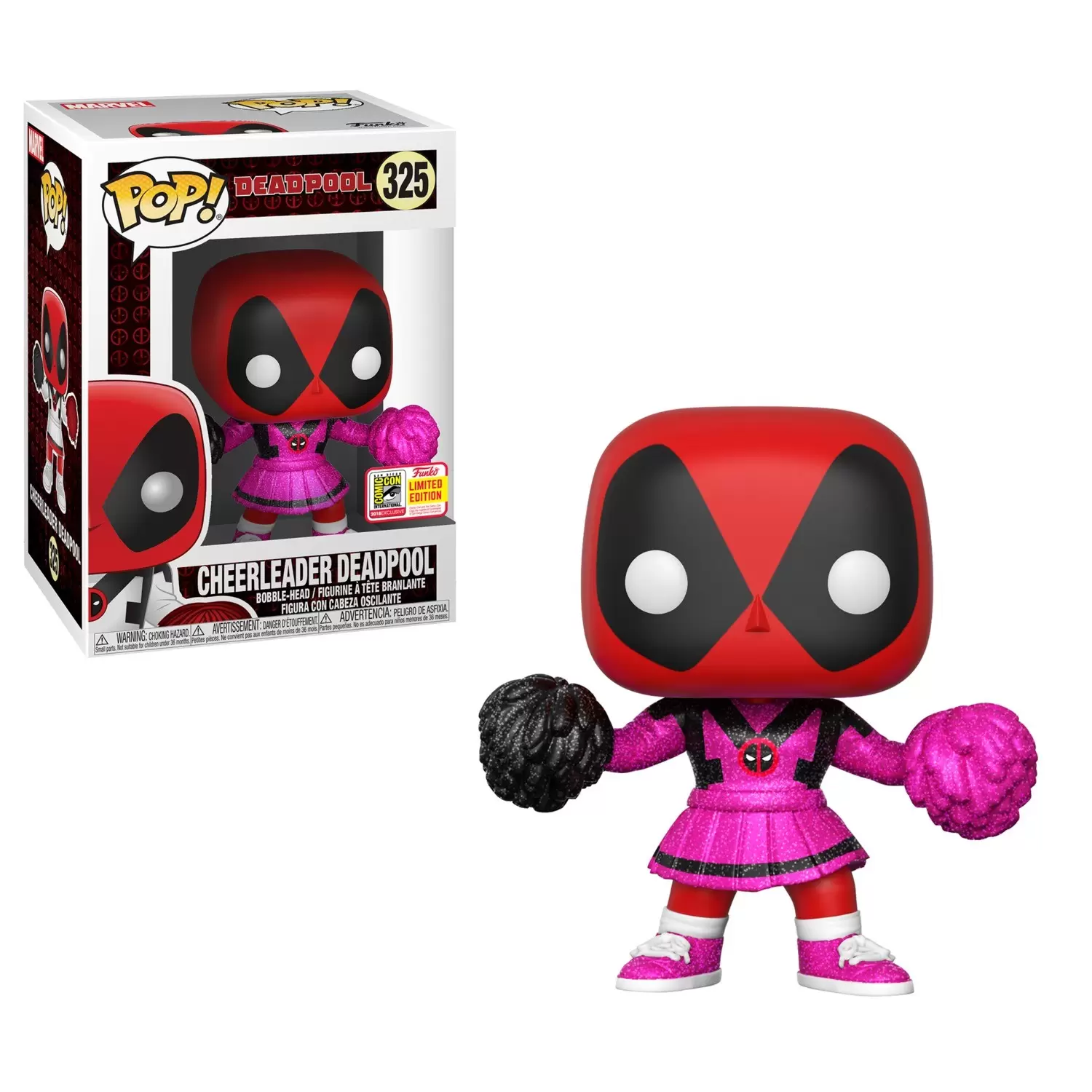 POP! MARVEL - Deadpool - Cheerleader Deadpool Pink Glitter