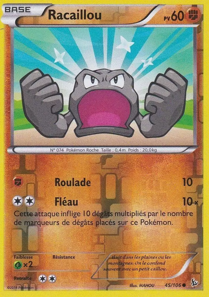 Pokémon XY Etincelles - Racaillou Reverse