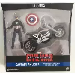 Captain America with Motorcycle