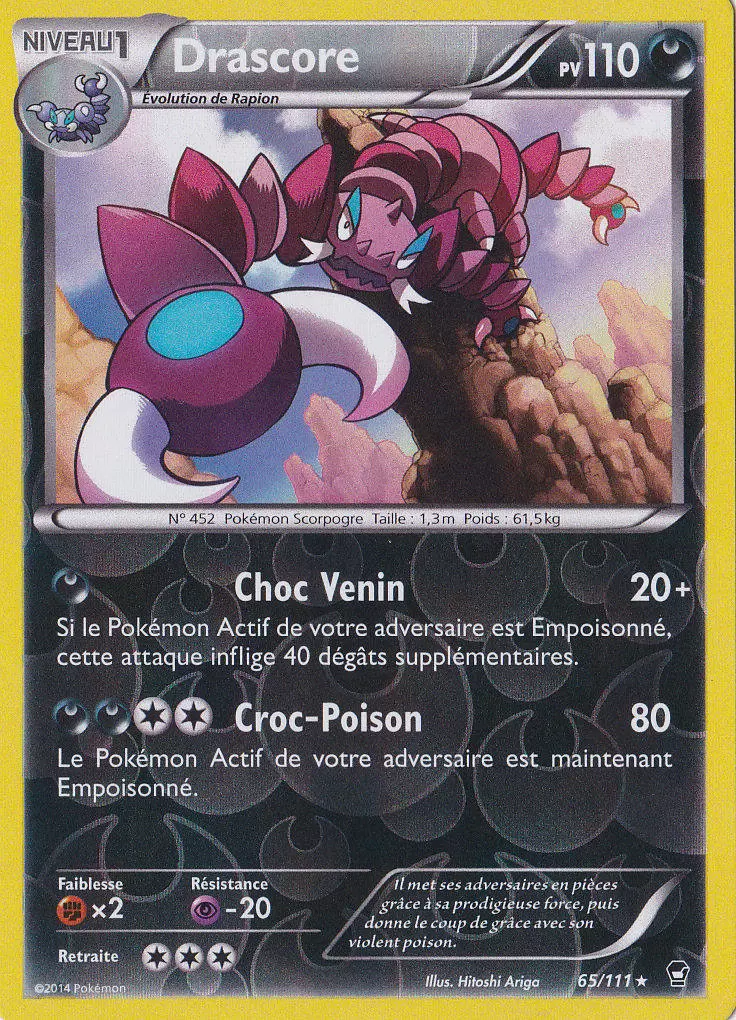 Pokémon XY Poings furieux - Drascore Reverse