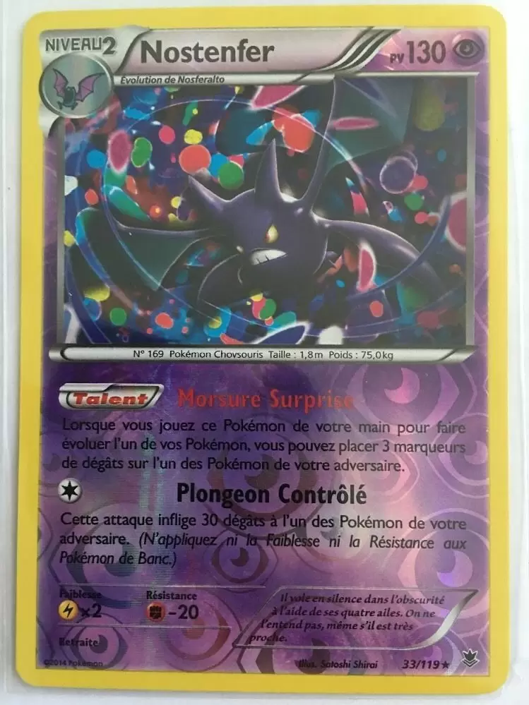 Pokémon XY Vigueur Spectrale - Nostenfer Reverse