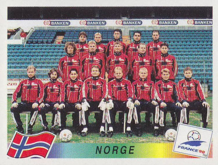 France 98 - Team Norway - NOR