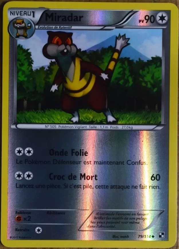 Pokémon Série Noir et Blanc - Miradar Reverse