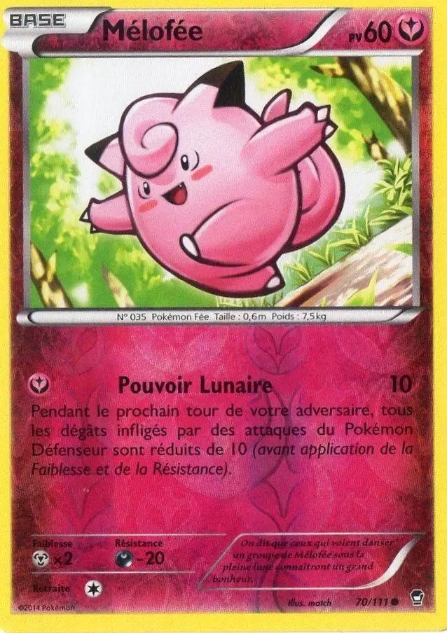 Pokémon XY Poings furieux - Mélofée Reverse