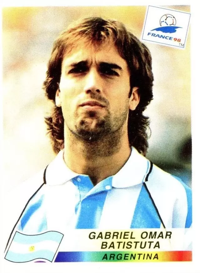 France 98 - Gabriel Omar Batistuta - ARG