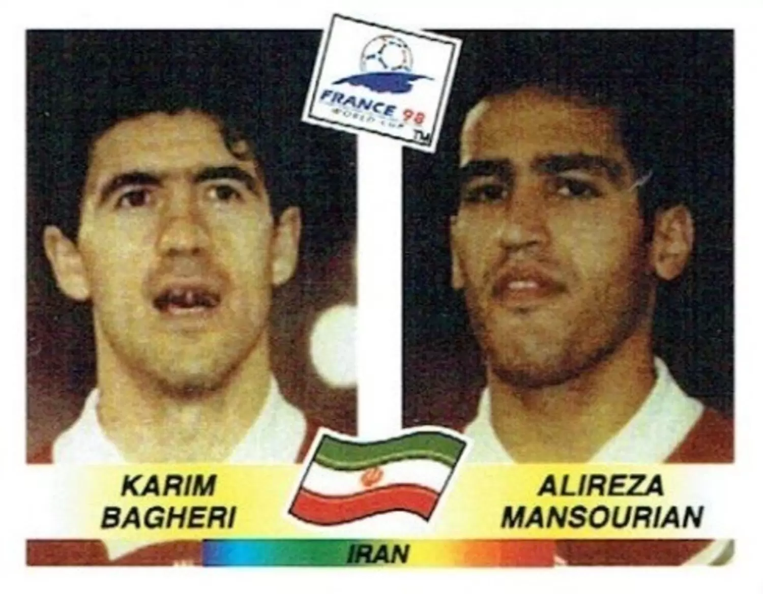 France 98 - Karim Bagheri / Alireza Mansourian - IRN