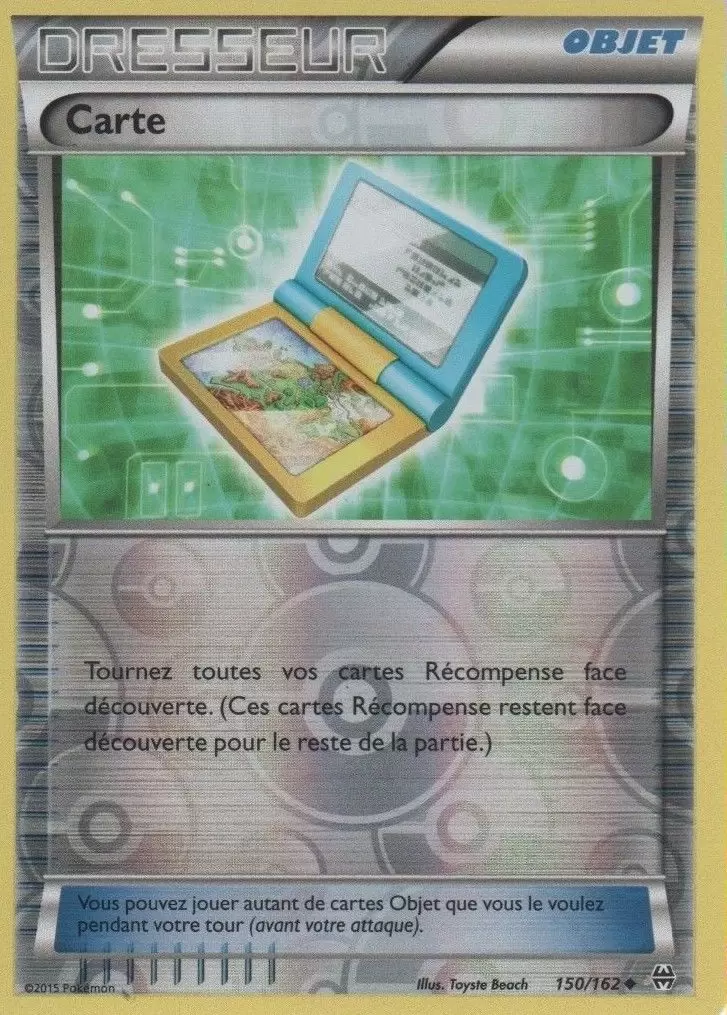 Pokémon XY Impulsion Turbo - Carte Reverse