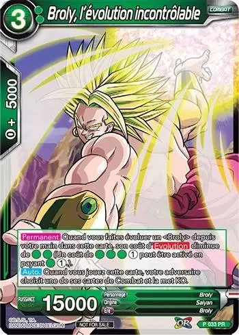 Dragon Ball Super Carte Promo FR - Broly, l\'évolution incontrôlable