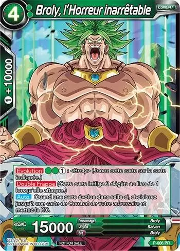 Dragon Ball Super Carte Promo FR - Broly, l\'Horreur inarrétable