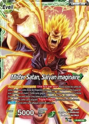 Dragon Ball Super Carte Promo FR - Mister Satan / Mister Satan, Saiyan imaginaire