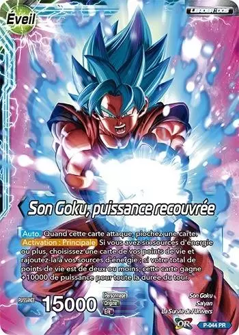 Dragon Ball Super Carte Promo FR - Son Goku / Son Goku, puissance recouvrée
