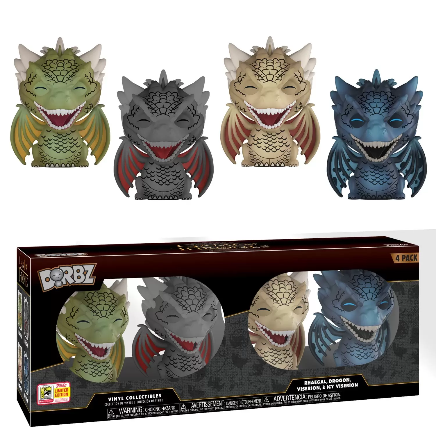 Dorbz - Game of Thrones - Dragons 4 Pack