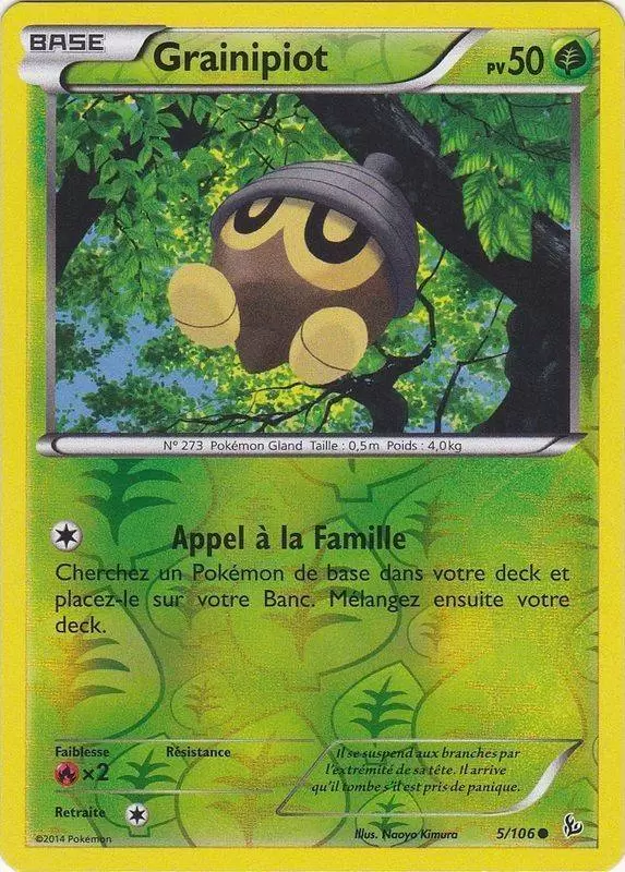Pokémon XY Etincelles - Grainipiot Reverse