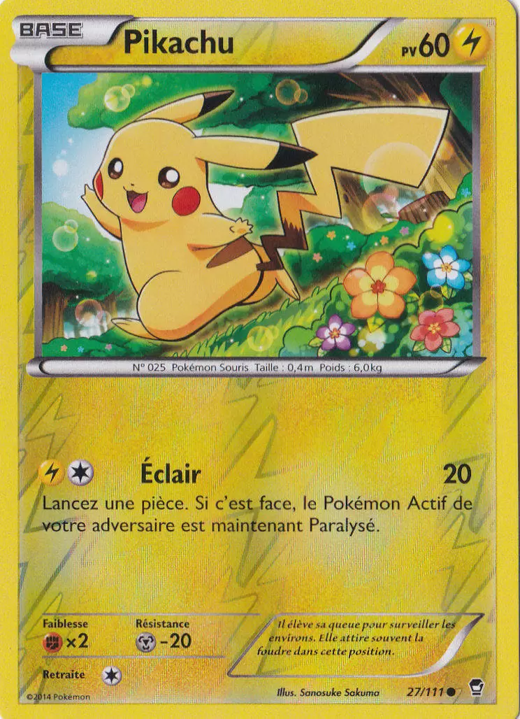 Pokémon XY Poings furieux - Pikachu Reverse