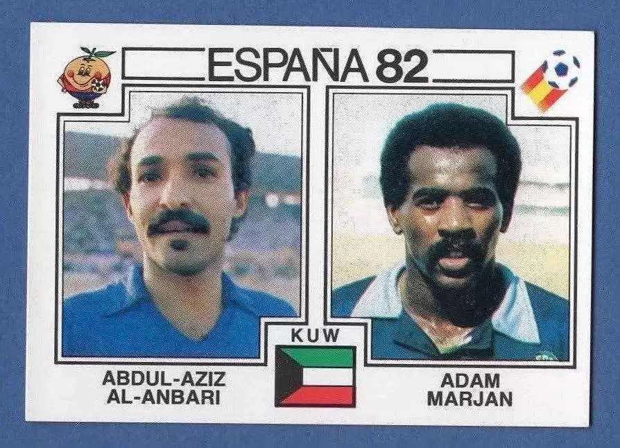 España 82 World Cup - Abdul-Aziz Al-Anbari & Adam Marjan - Kuwait