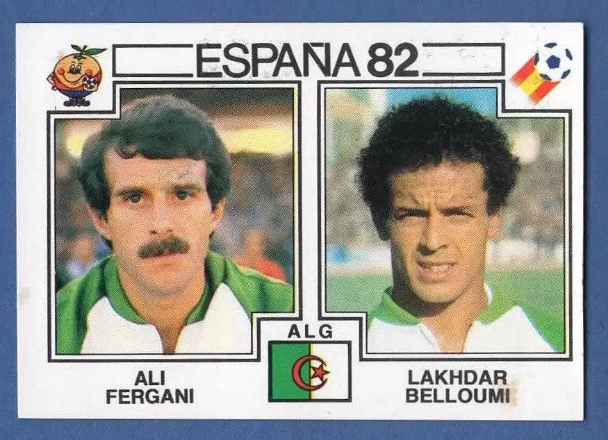 España 82 World Cup - Ali Fergani & Lakhdar Belloumi - Algerie