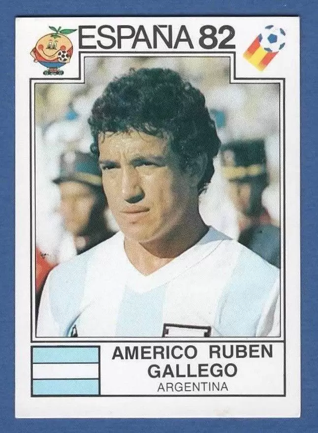 España 82 World Cup - Americo Ruben Gallego - Argentina