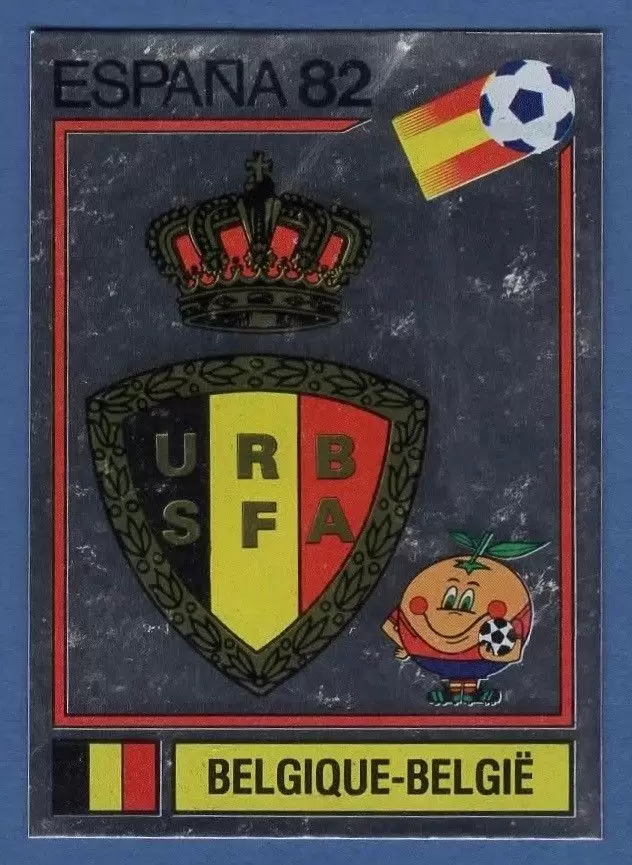 España 82 World Cup - Belgique-Belgie (emblem) - Belgique-Belgie