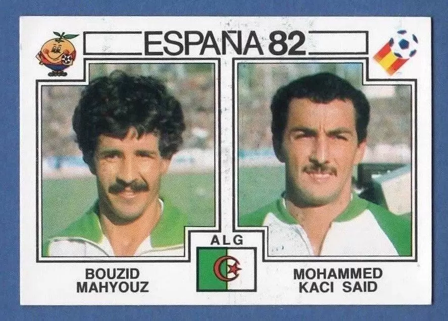 España 82 World Cup - Bouzid Mahyouz & Mohammed Kaci Said - Algerie