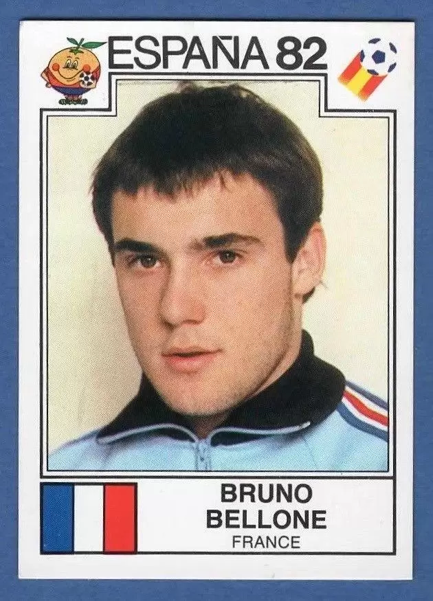 España 82 World Cup - Bruno Bellone - France