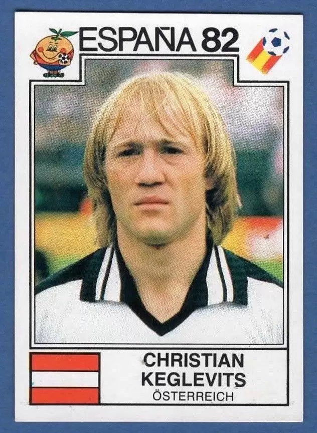 España 82 World Cup - Christian Keglevits - Osterreich