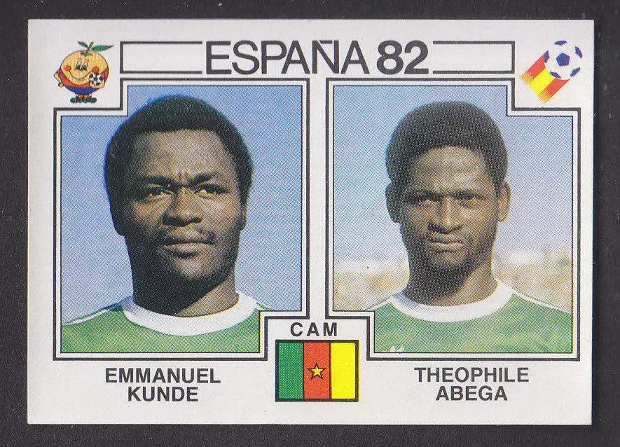 España 82 World Cup - Emmanuel Kunde & Theophile Abega - Cameroun
