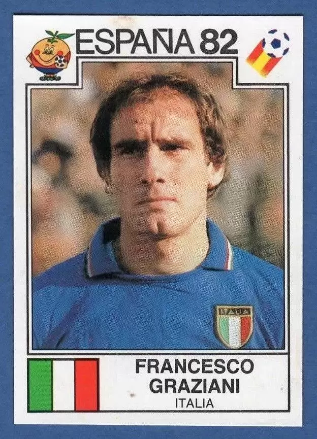 España 82 World Cup - Francesco Graziani - Italia