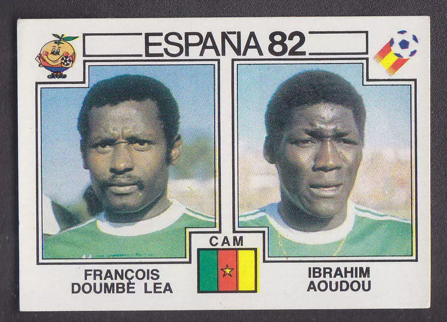 España 82 World Cup - Francois Doumbe Lea & Ibrahim AouDou - Cameroun