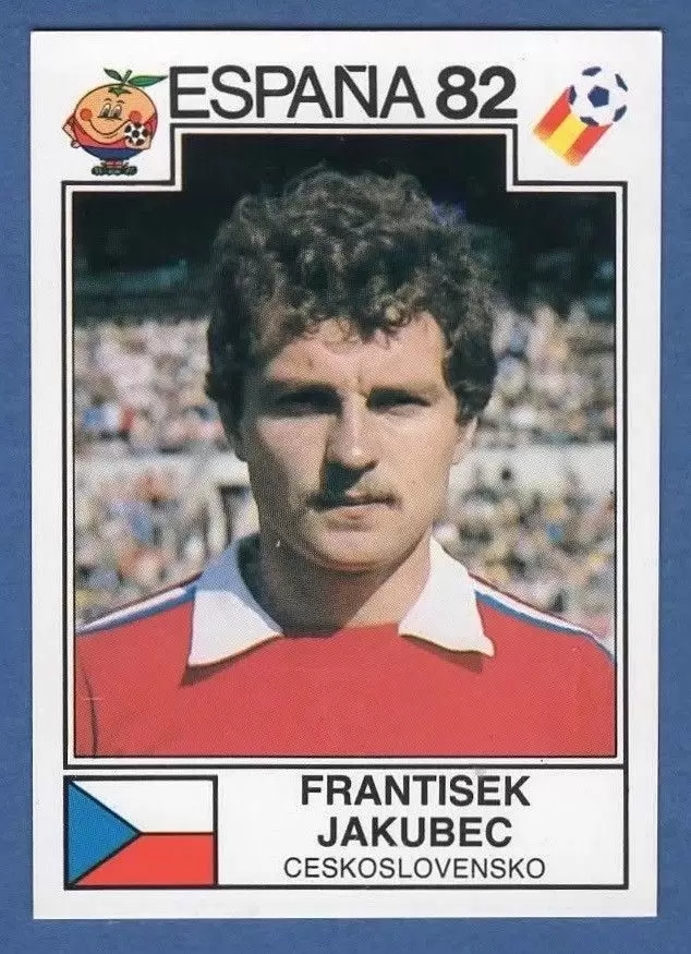 España 82 World Cup - Frantisek Jakubec - Ceskoslovensko