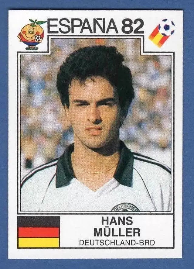España 82 World Cup - Hans Muller - Deutschland-BRD