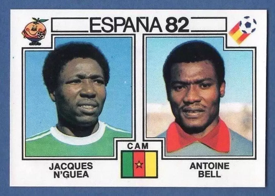 España 82 World Cup - Jacques N\'Guea & Antoine Bell - Cameroun