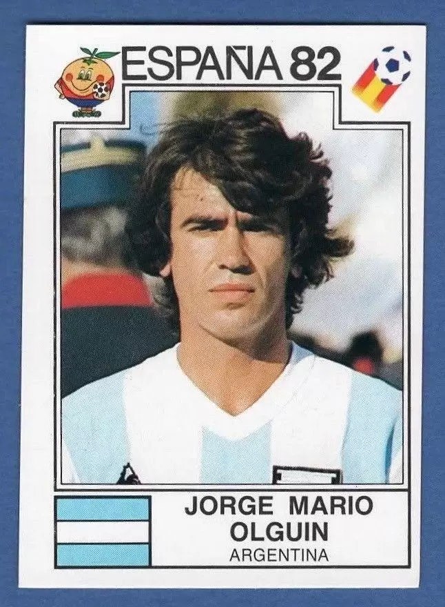 España 82 World Cup - Jorge Mario Olguin - Argentina