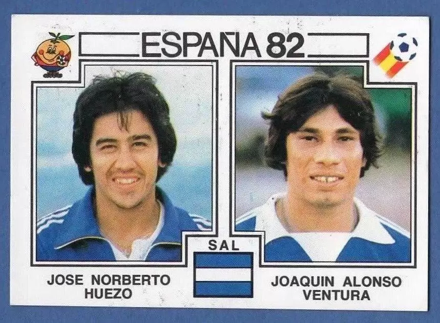 España 82 World Cup - Jose Norberto Huezo & Joaquin Alonso Ventura - El Salvador