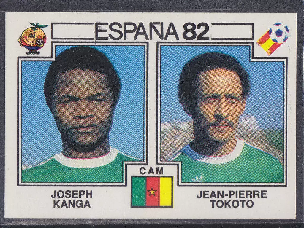 España 82 World Cup - Joseph Kanga & Jean-Pierre Tokoto - Cameroun