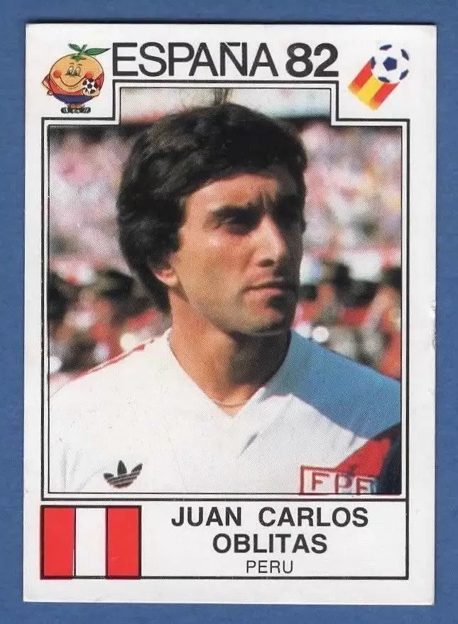 España 82 World Cup - Juan Carlos Oblitas - Peru
