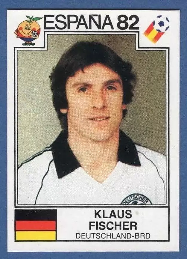 España 82 World Cup - Klaus Fischer - Deutschland-BRD