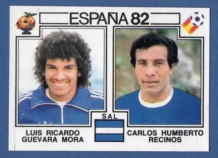 España 82 World Cup - Luis Ricardo Guevara Mora & Carlos Humberto Recinos - El Salvador
