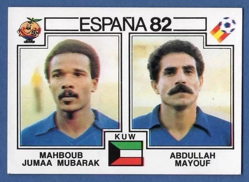 España 82 World Cup - Mahboub Jumaa Mubarak & Abdullah Mayouf - Kuwait