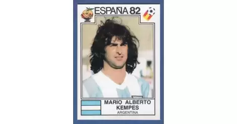 C350 Argentina 78 Mario Alberto Kempes #107 World Cup Story Panini Sticker 