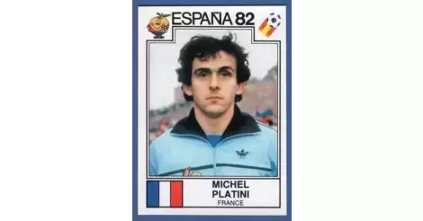 France complete set world Cup 82 Espanha sticker cards with Platini soccer