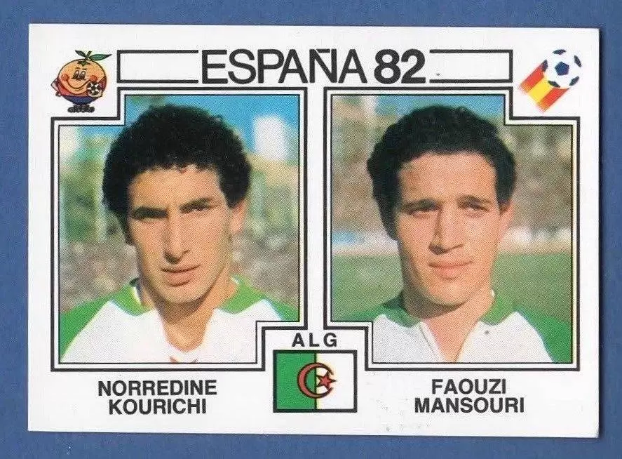 España 82 World Cup - Norredine Kourichi & Faquzi Mansouri - Algerie