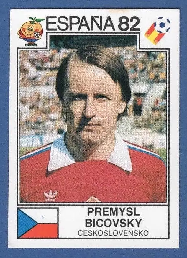 España 82 World Cup - Premysl Bicovsky - Ceskoslovensko