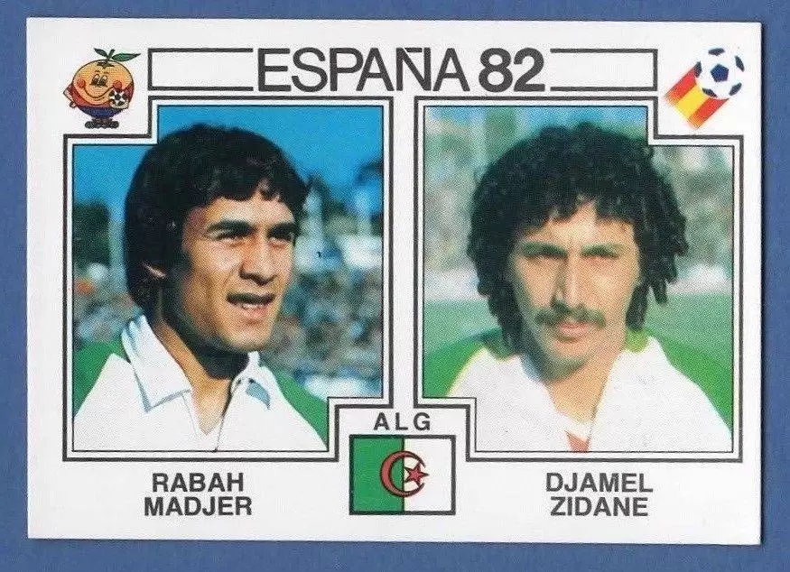 España 82 World Cup - Rabah Madjer & Djamel Zidane - Algerie