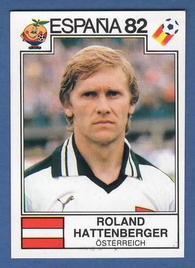 España 82 World Cup - Roland Hattenberger - Osterreich