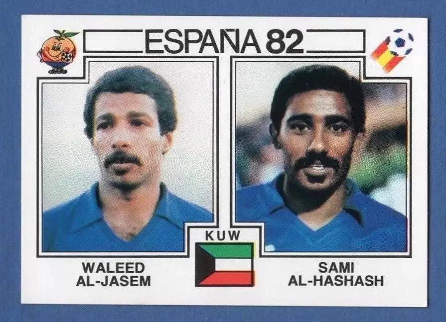 España 82 World Cup - Waleed Al-Jasem & Sami Al-Hashash - Kuwait