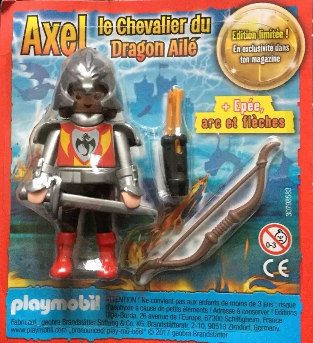 Playmobil Chevaliers - Axel Le Chevalier Du Dragon Ailé